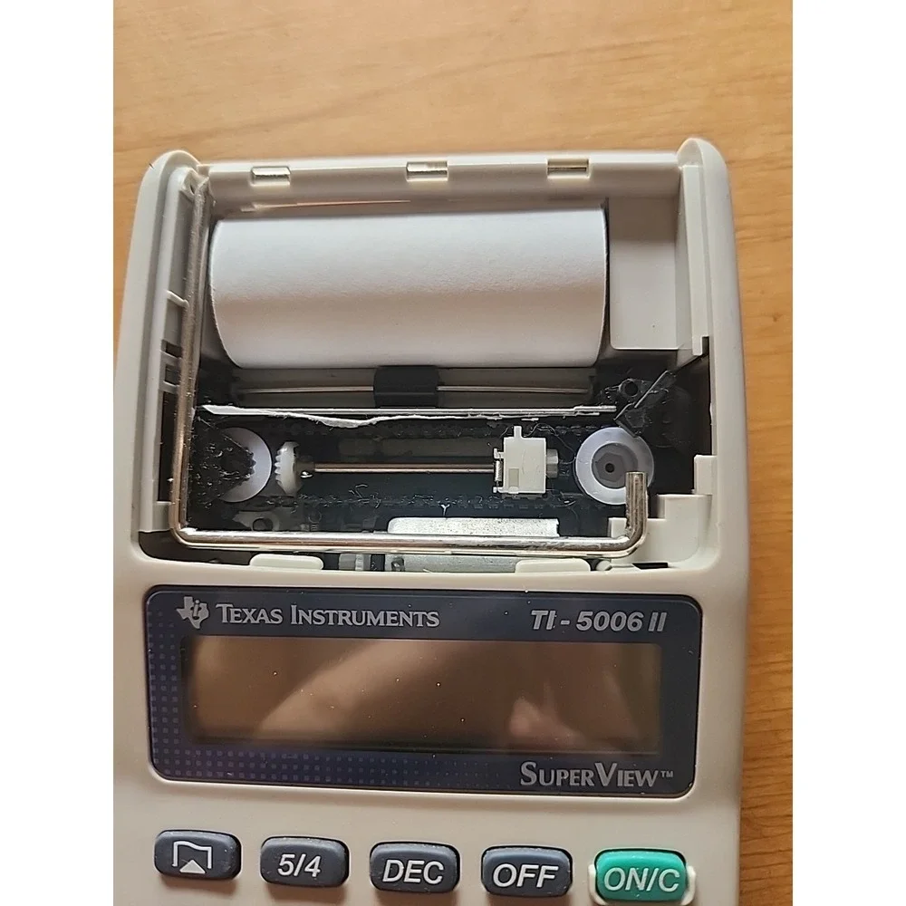 Vtg Texas Instruments Calculator TI-5006 II Super View‎ Printing Adding Machine
